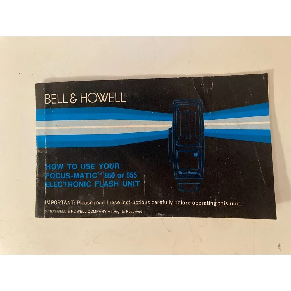 VTG Bell & Howell FocusMatic 855 35mm Camera Electronic Flash Unit